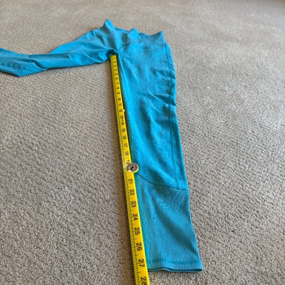 Alo Yoga Alosoft Leggings Blue Quartz Heather Size XS Extra Small